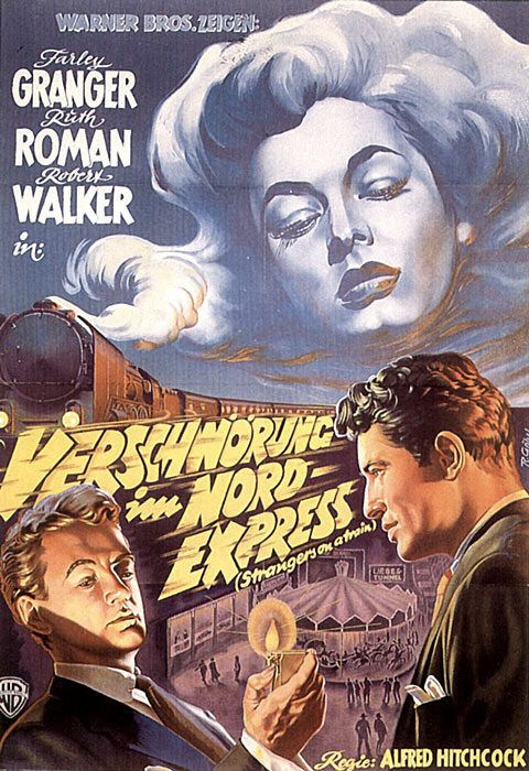 the movie poster: Strangers on a Train (1951) ver2