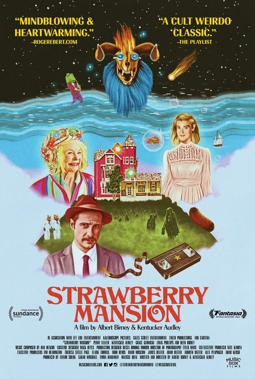 1000 piece jigsaw puzzle for the movie poster: Strawberry Mansion (2021)