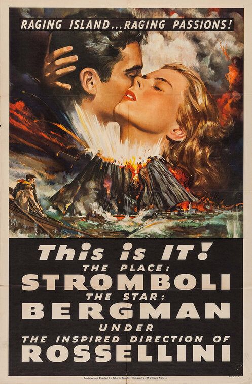 1000 piece jigsaw puzzle for the movie poster: Stromboli (1950)