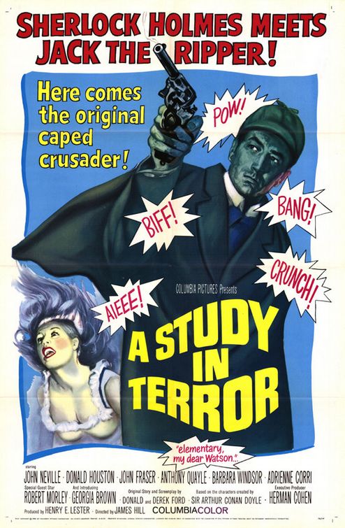 the movie poster: A Study in Terror (1965)