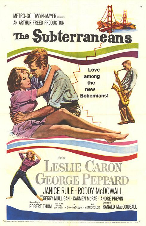 the movie poster: The Subterraneans (1960)