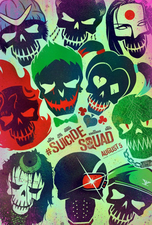 1000 piece jigsaw puzzle for the movie poster: Suicide Squad (2016)