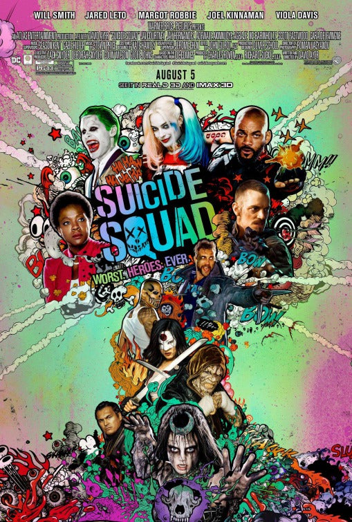 1000 piece jigsaw puzzle for the movie poster: Suicide Squad (2016) ver24