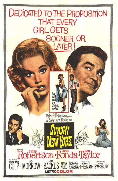 the movie poster: Sunday in New York (1963)