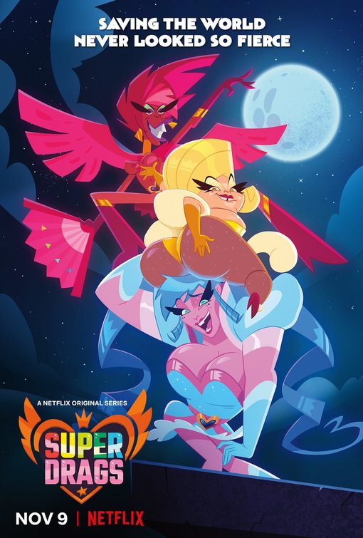 1000 piece jigsaw puzzle for tv poster: Super Drags