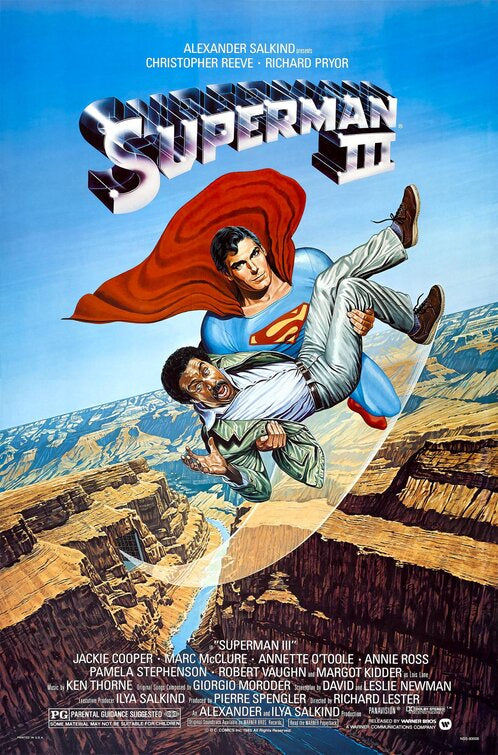 the movie poster: Superman III (1983)