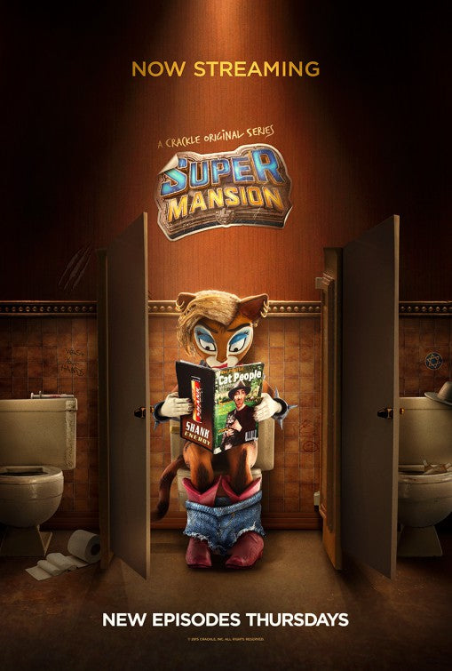 1000 piece jigsaw puzzle for tv poster: Supermansion, ver9