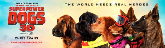 1000 piece jigsaw puzzle for the movie poster: Superpower Dogs (2019) ver2