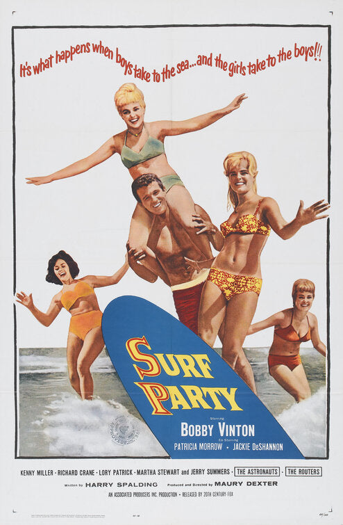 1000 piece jigsaw puzzle for the movie poster: Surf Party (1964)
