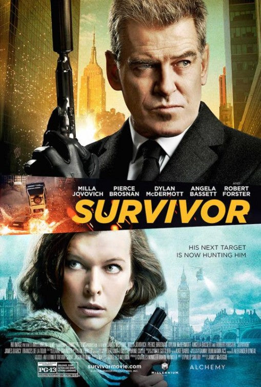 1000 piece jigsaw puzzle for the movie poster: Survivor (2015)