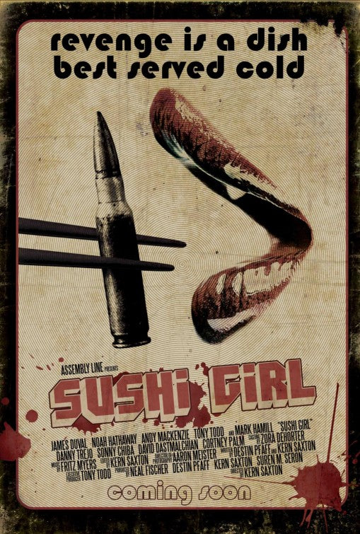 1000 piece jigsaw puzzle for the movie poster: Sushi Girl (2012)