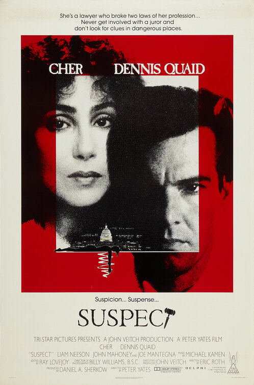 the movie poster: Suspect (1987)