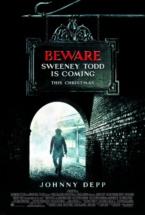 the movie poster: Sweeney Todd (2007) ver2