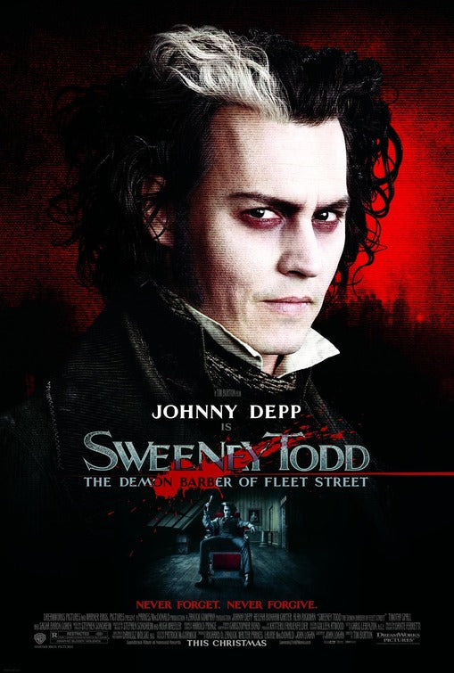 the movie poster: Sweeney Todd (2007) ver3