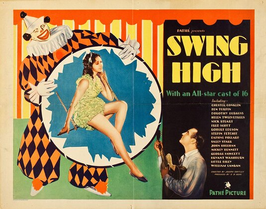 1000 piece jigsaw puzzle for the movie poster: Swing High (1930)