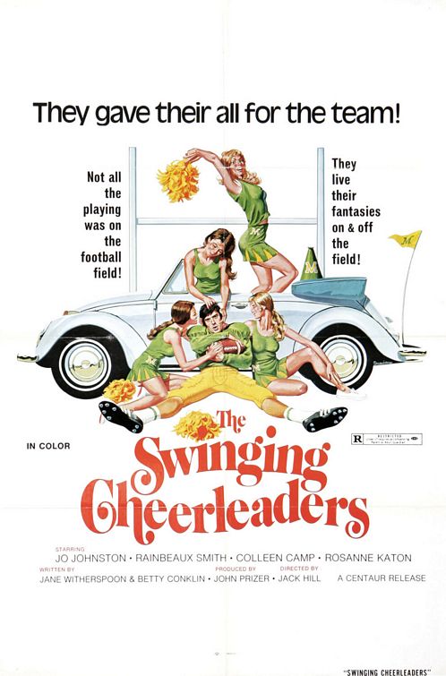 the movie poster: The Swinging Cheerleaders (1974)