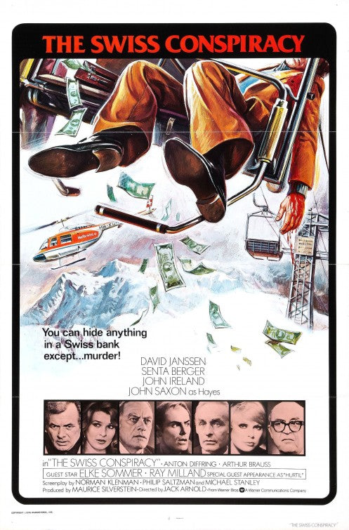 1000 piece jigsaw puzzle for the movie poster: The Swiss Conspiracy (1976)