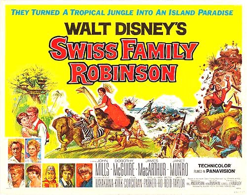 the movie poster: Swiss Family Robinson (1960) ver4