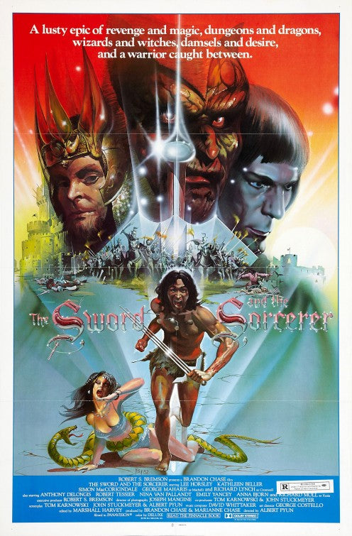 the movie poster: The Sword and the Sorcerer (1982)