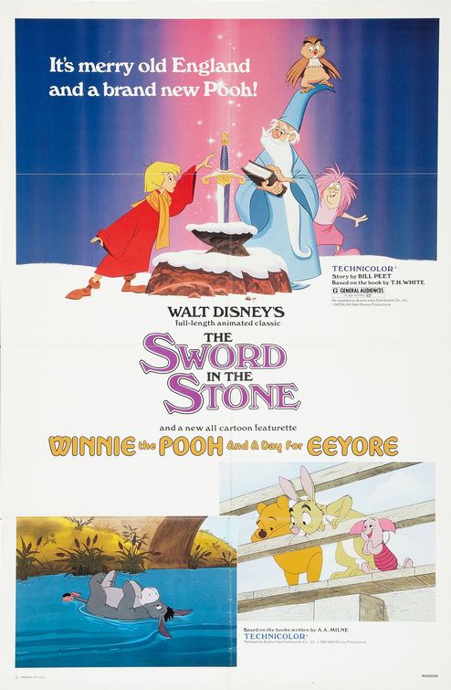 1000 piece jigsaw puzzle for the movie poster: The Sword in the Stone (1963)