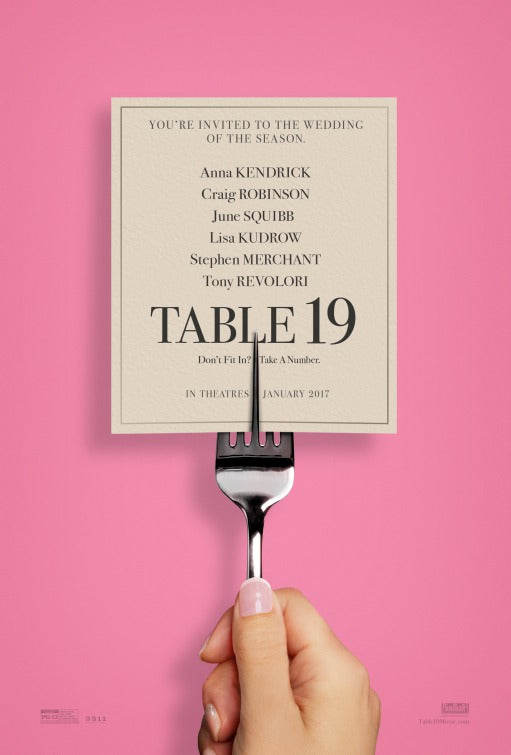 1000 piece jigsaw puzzle for the movie poster: Table 19 (2017)