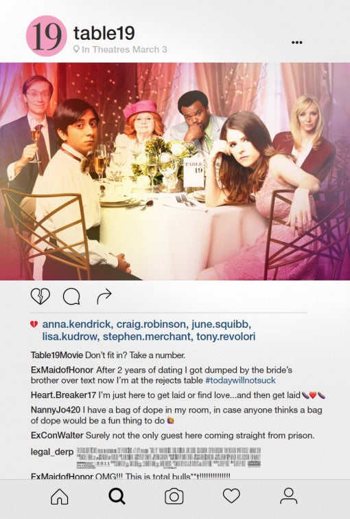 1000 piece jigsaw puzzle for the movie poster: Table 19 (2017) ver2