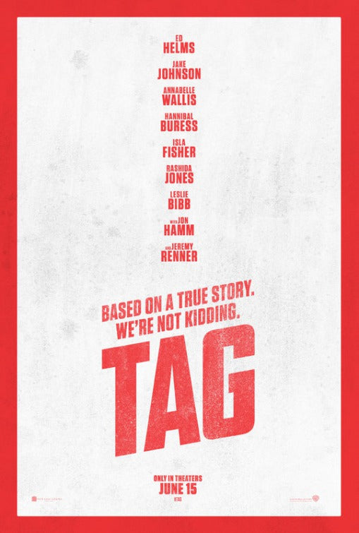1000 piece jigsaw puzzle for the movie poster: Tag (2018)