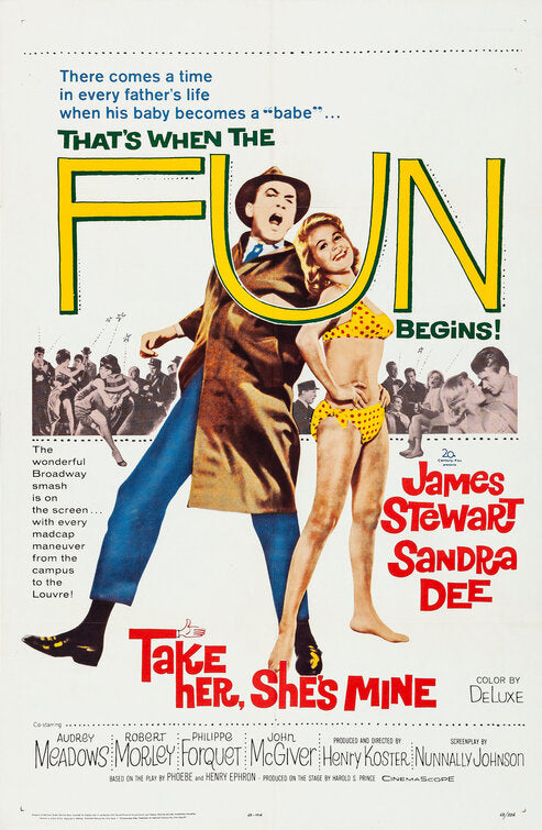 1000 piece jigsaw puzzle for the movie poster: Take Her, She's Mine (1963)
