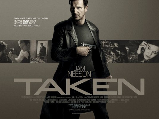 1000 piece jigsaw puzzle for the movie poster: Taken (2009) ver4
