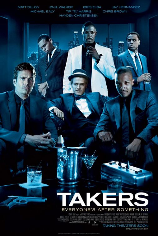 1000 piece jigsaw puzzle for the movie poster: Takers (2010)