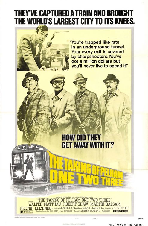 the movie poster: The Taking of Pelham One Two Three (1974) ver3