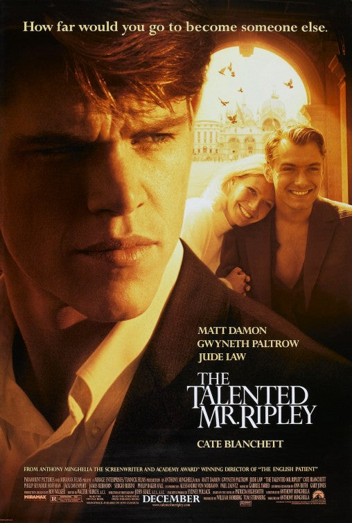the movie poster: The Talented Mr. Ripley (1999)