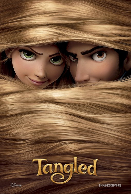 1000 piece jigsaw puzzle for the movie poster: Tangled (2010)