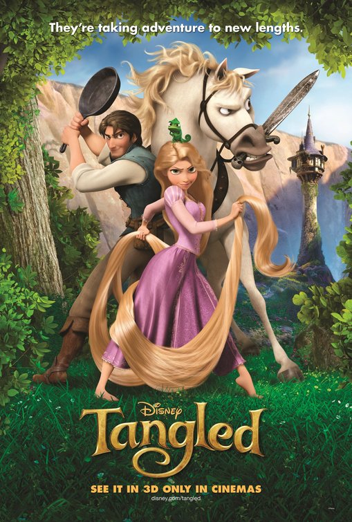1000 piece jigsaw puzzle for the movie poster: Tangled (2010) ver3