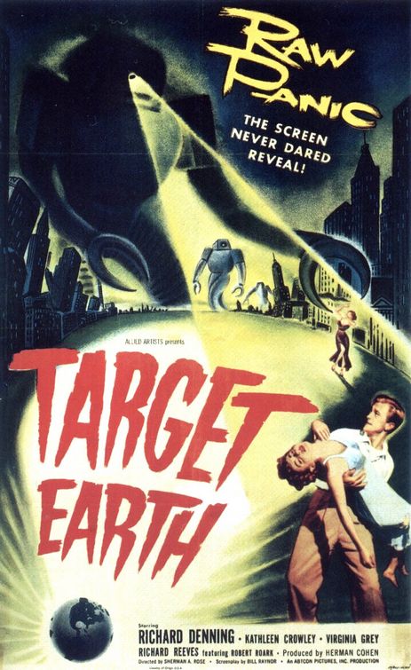 the movie poster: Target Earth (1954)