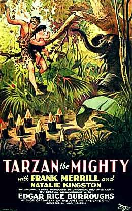 the movie poster: Tarzan the Mighty (1928)