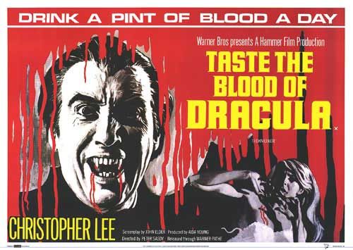 the movie poster: Taste the Blood of Dracula (1970)