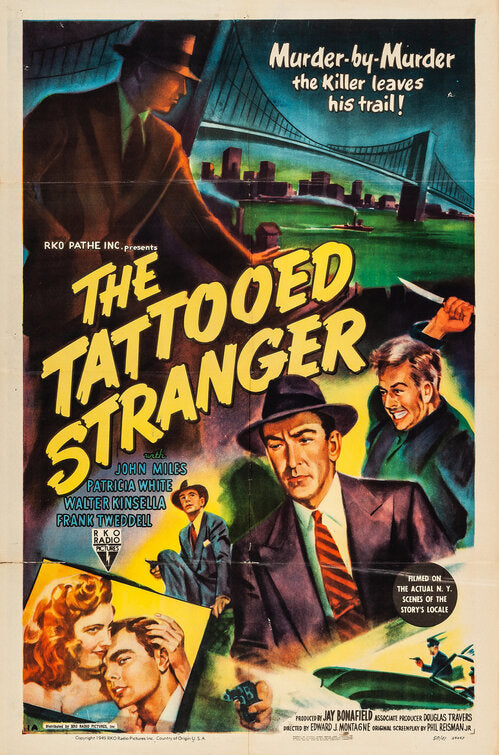 1000 piece jigsaw puzzle for the movie poster: The Tattooed Stranger (1950)