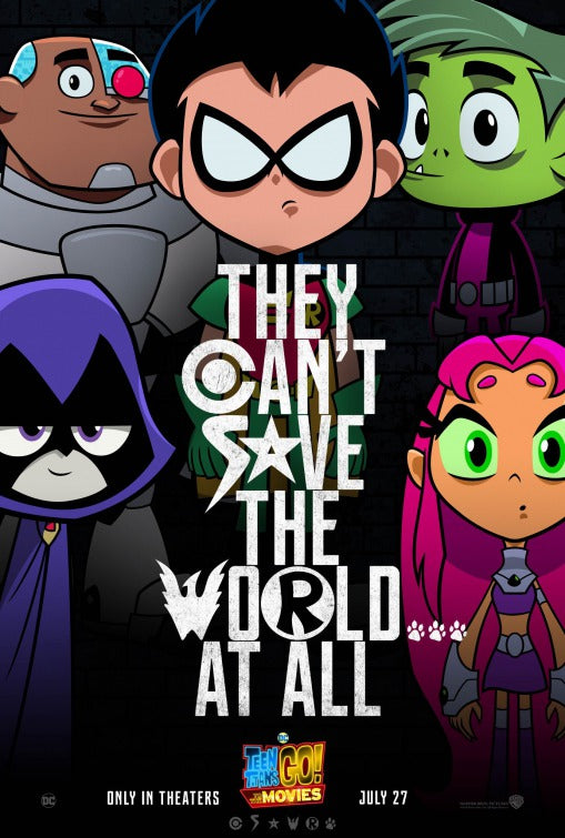 1000 piece jigsaw puzzle for the movie poster: Teen Titans Go! To the Movies (2018) ver2