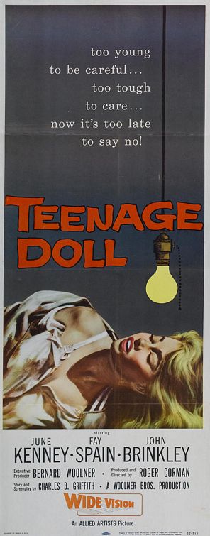 the movie poster: Teenage Doll (1957)