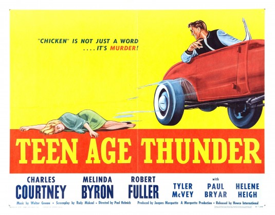 1000 piece jigsaw puzzle for the movie poster: Teenage Thunder (1957) ver2