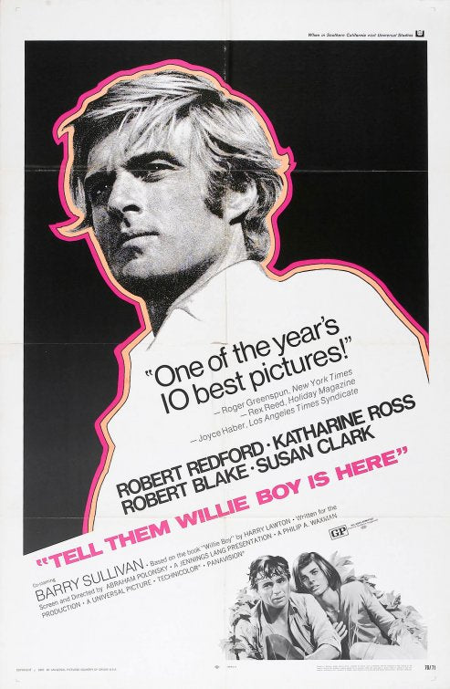 1000 piece jigsaw puzzle for the movie poster: Tell Them Willie Boy Is Here (1969)