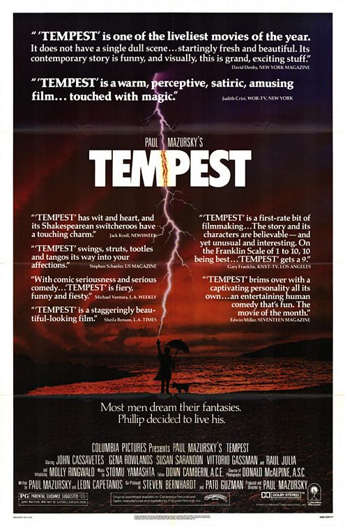 the movie poster: Tempest (1982)