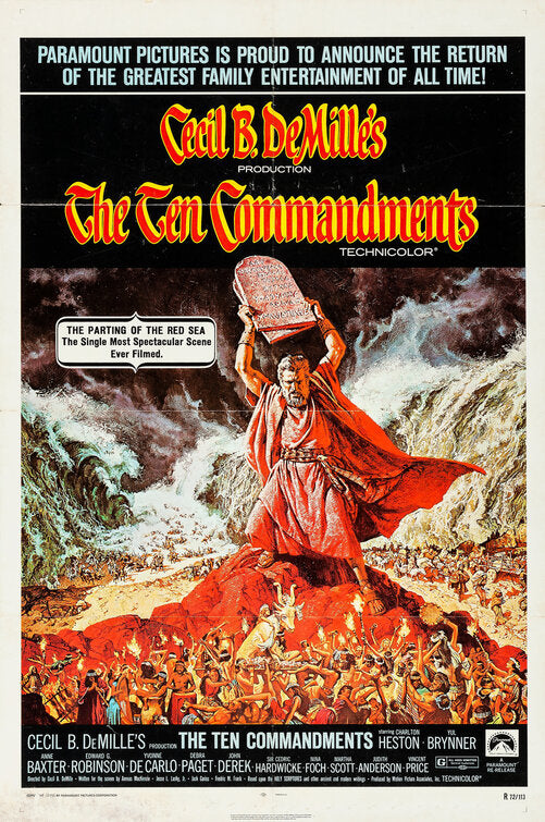 the movie poster: The Ten Commandments (1956) ver3