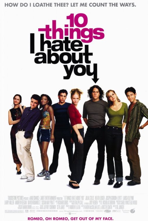 1000 piece jigsaw puzzle for the movie poster: 10 Things I Hate About You (1999) ver2
