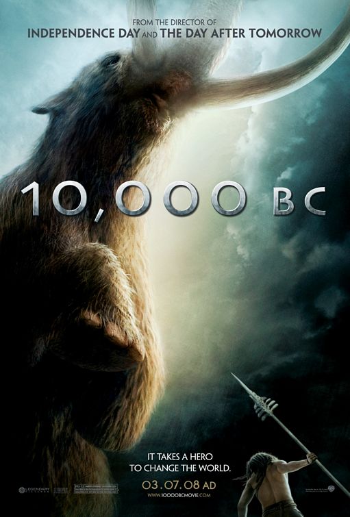 the movie poster: 10,000 B.C. (2008)