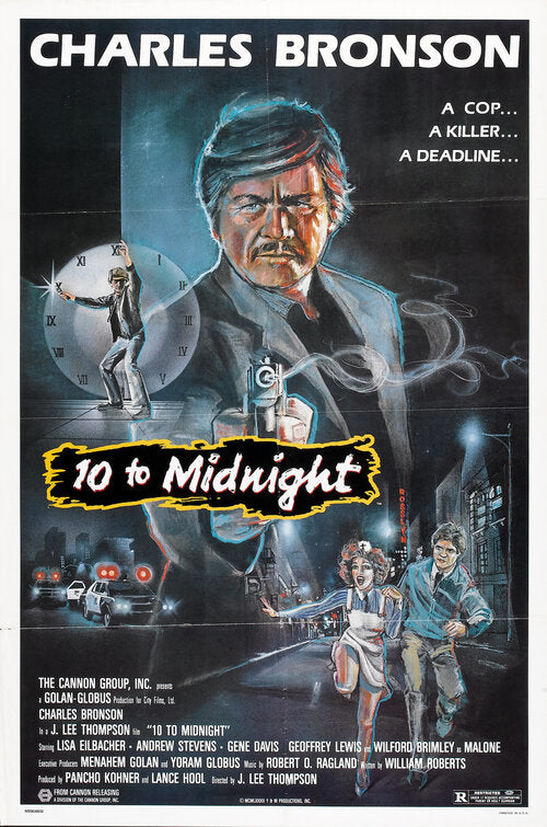 the movie poster: 10 to Midnight (1983)