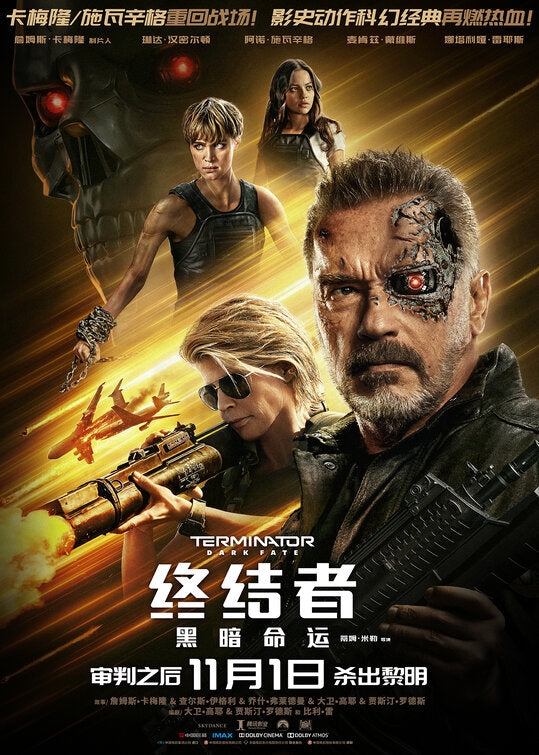 1000 piece jigsaw puzzle for the movie poster: Terminator: Dark Fate (2019) ver12