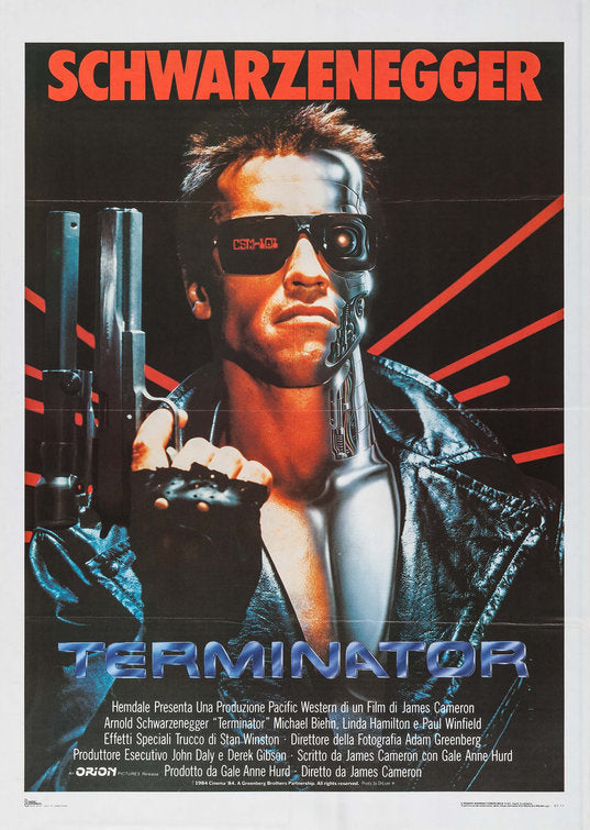 the movie poster: The Terminator (1984) ver2