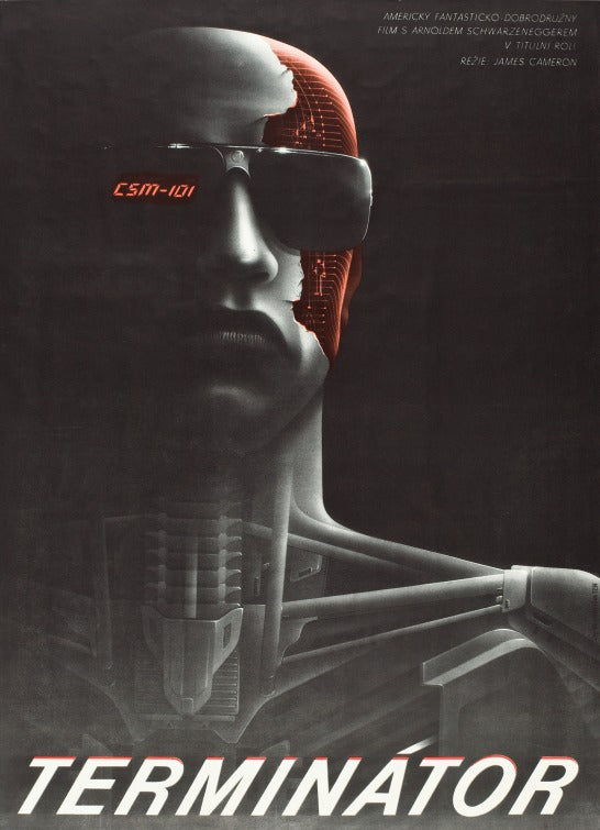 1000 piece jigsaw puzzle for the movie poster: The Terminator (1984) ver7